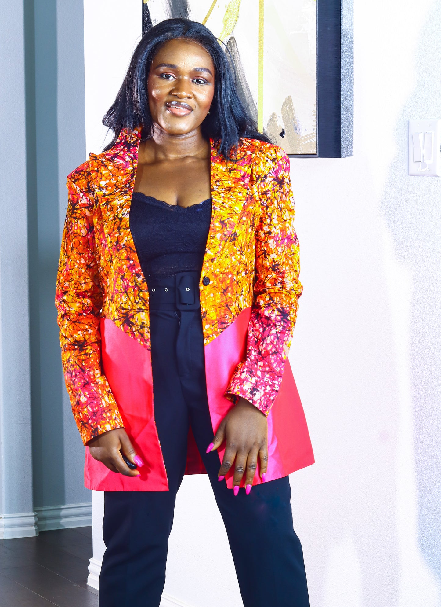 Obehi Ankara women’s blazer Jacket