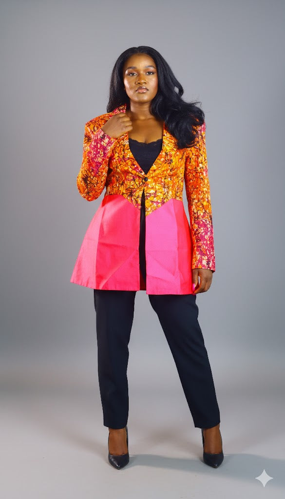 Obehi Ankara women’s blazer Jacket