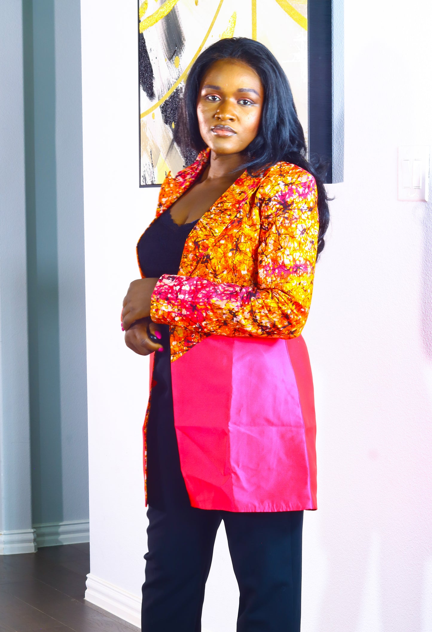 Obehi Ankara women’s blazer Jacket