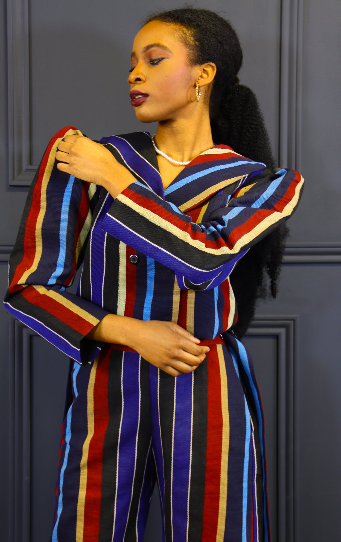 Iruwe Aso oke two piece Jackets and pants