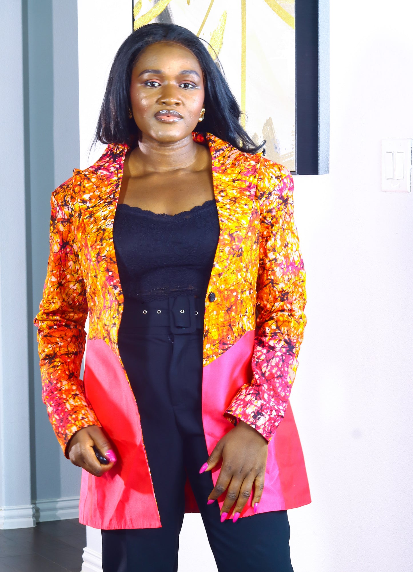 Obehi Ankara women’s blazer Jacket