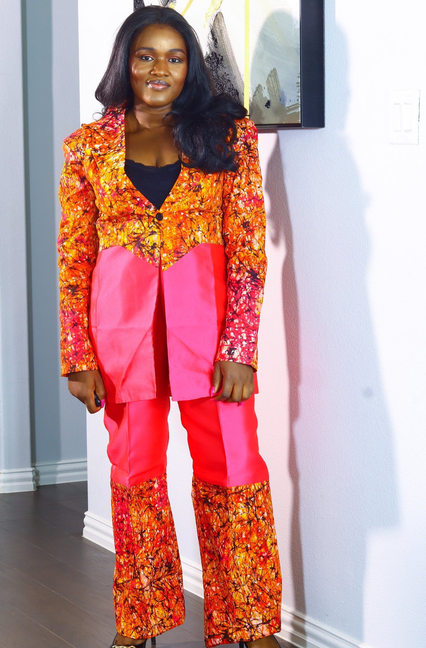 Obehi Ankara women’s blazer set