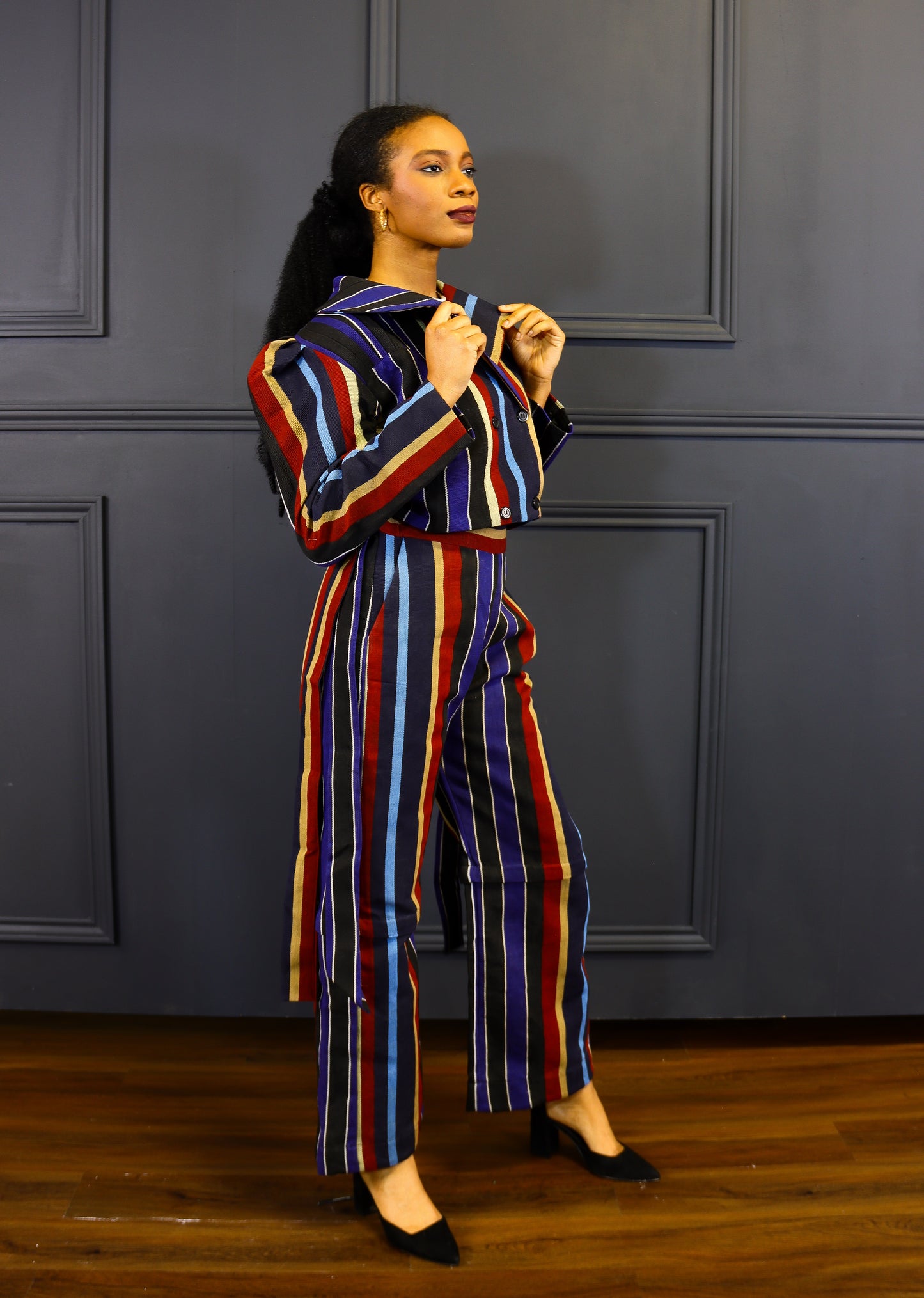 Iruwe Aso oke two piece Jackets and pants