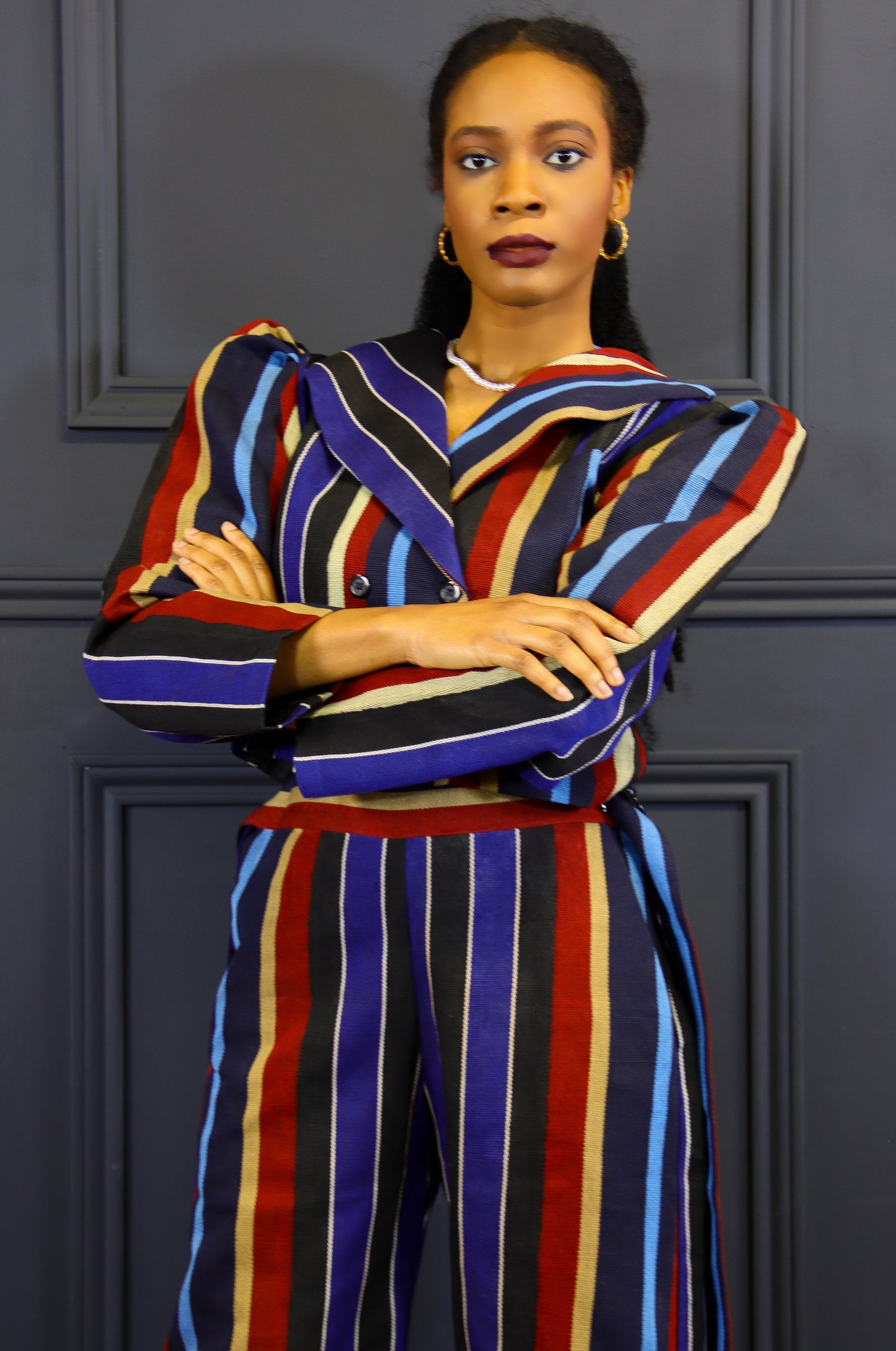 Iruwe Aso oke two piece Jackets and pants