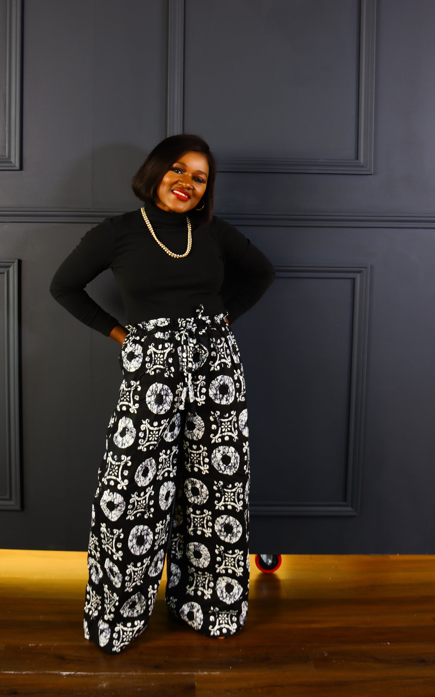 Torewa Adinkra ankara baggy palazzo pants