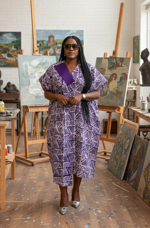 Nnena Adire comfy women kaftan