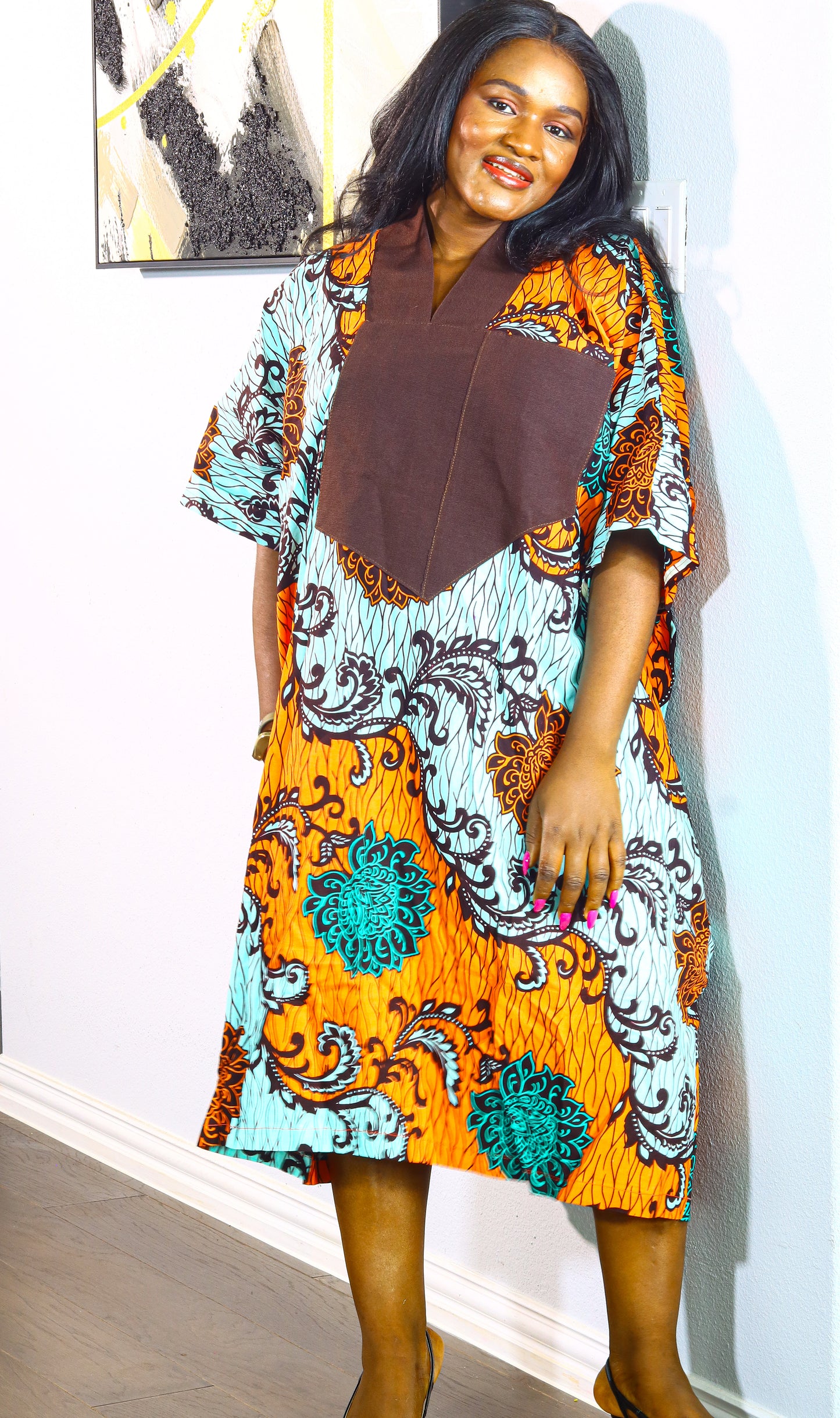Flowery comfy women Bubu