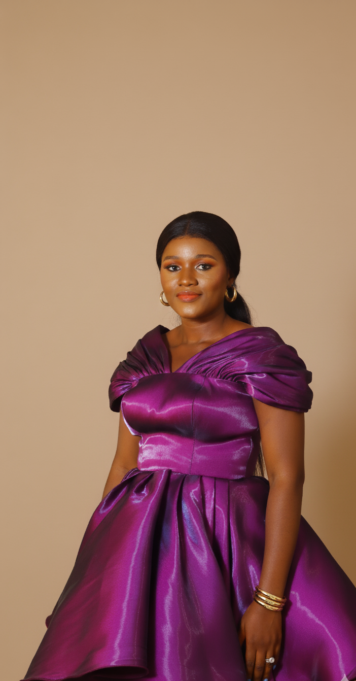 Jasmine Aso oke corset cinched waist dress