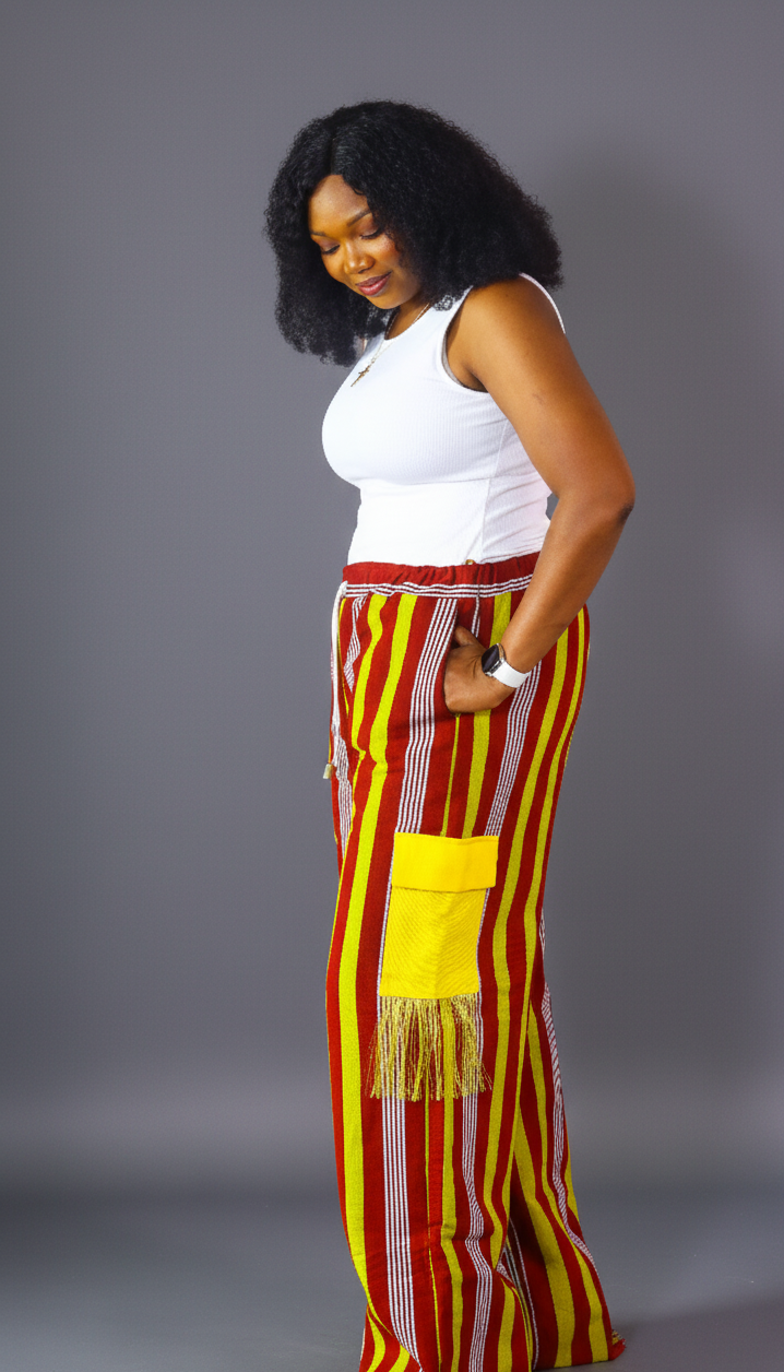 Imade aso oke baggy maxi pants