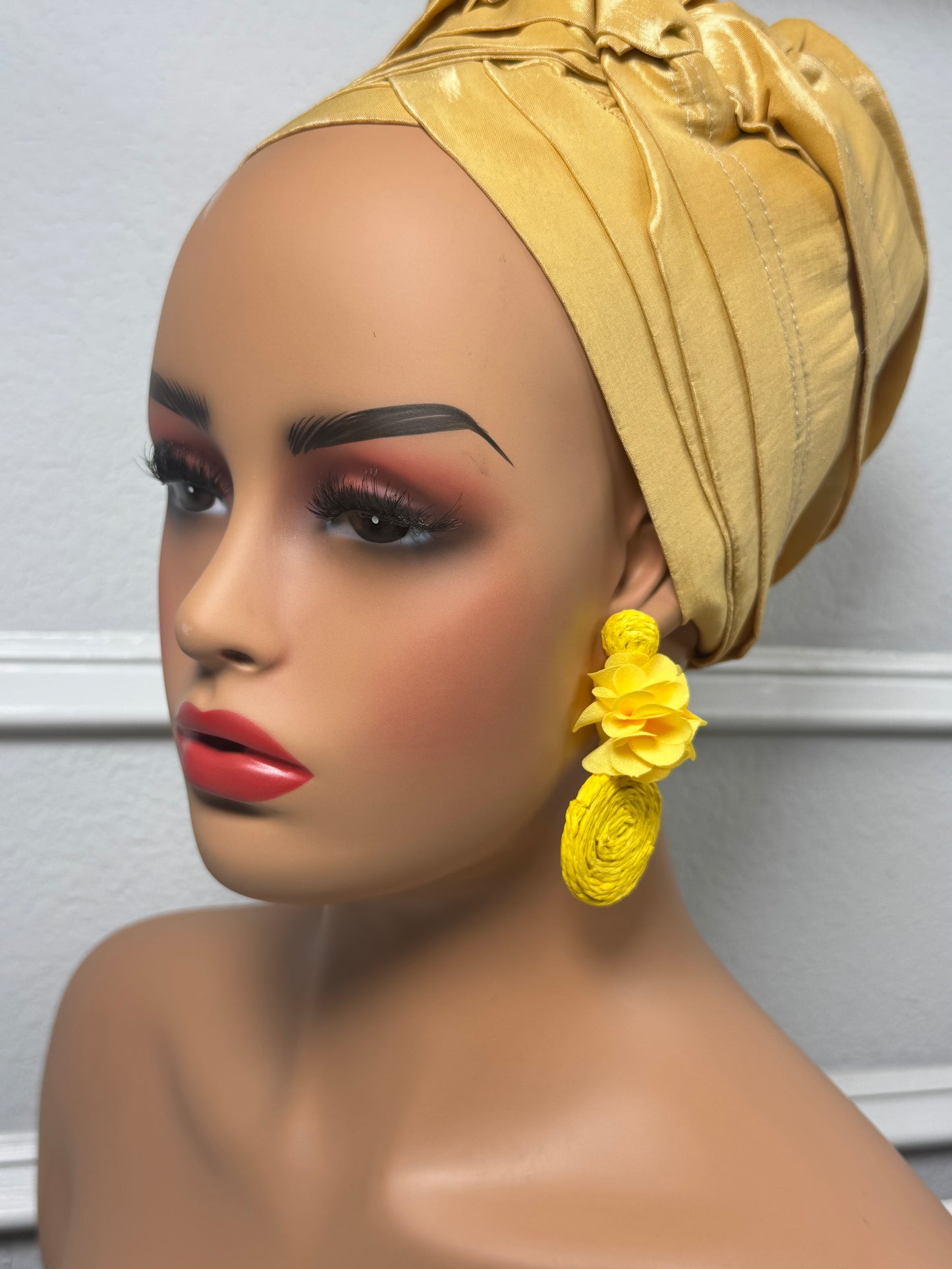 Afrocentric earrings  (Yellow)