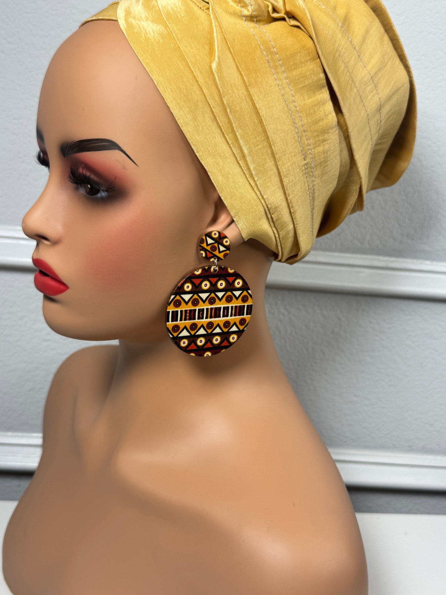 Afrocentric earrings (brown)