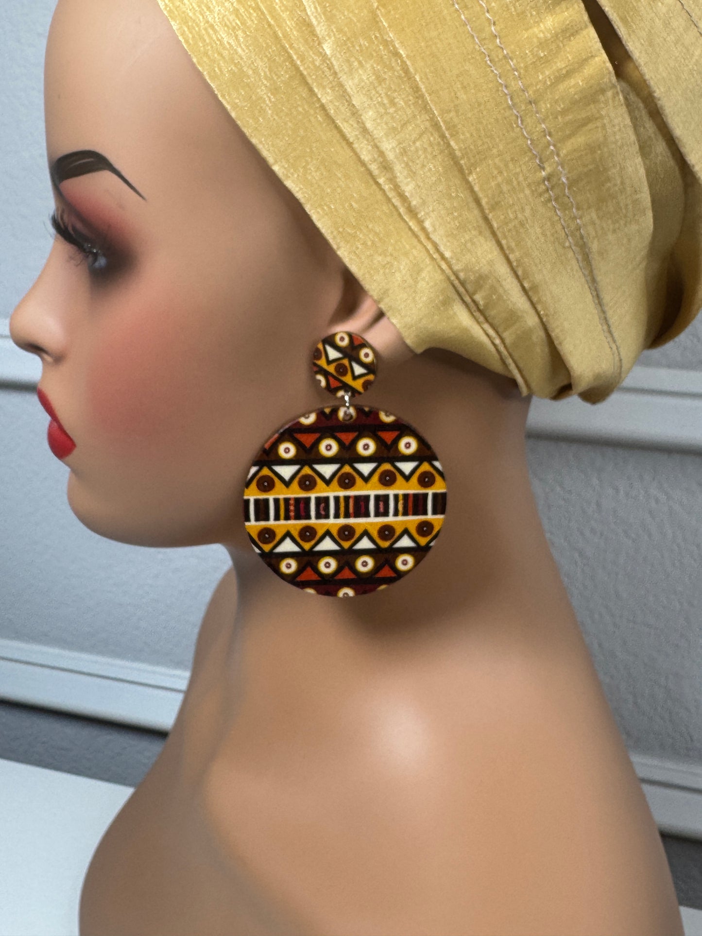 Afrocentric earrings (brown)