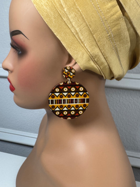 Afrocentric earrings (brown)