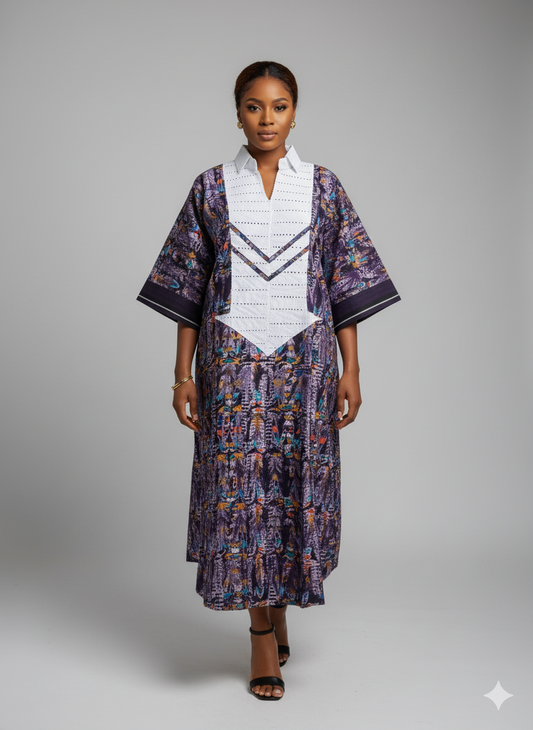 Olukemi Adire Bubu Kaftan