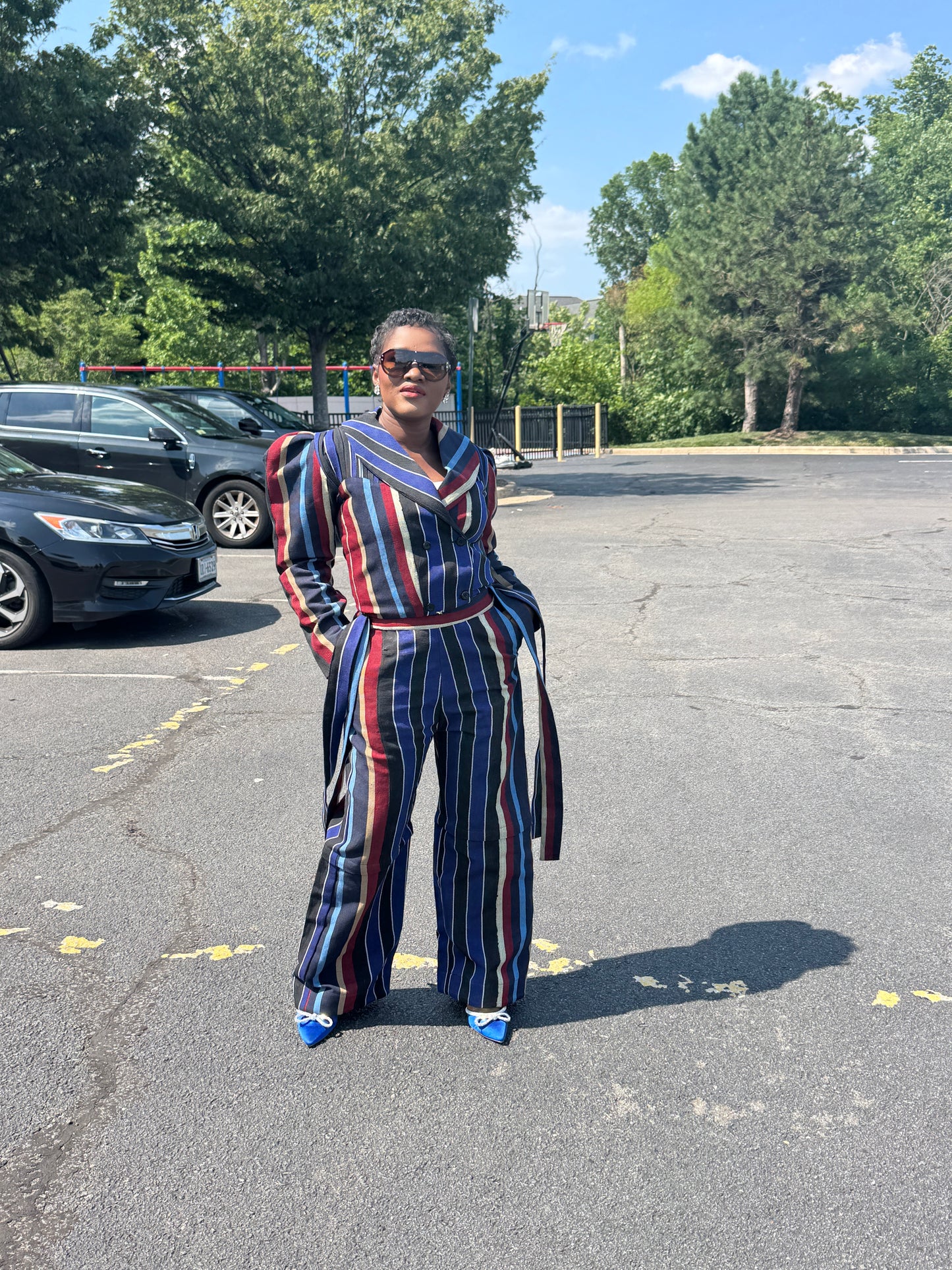 Iruwe Aso oke two piece Jackets and pants
