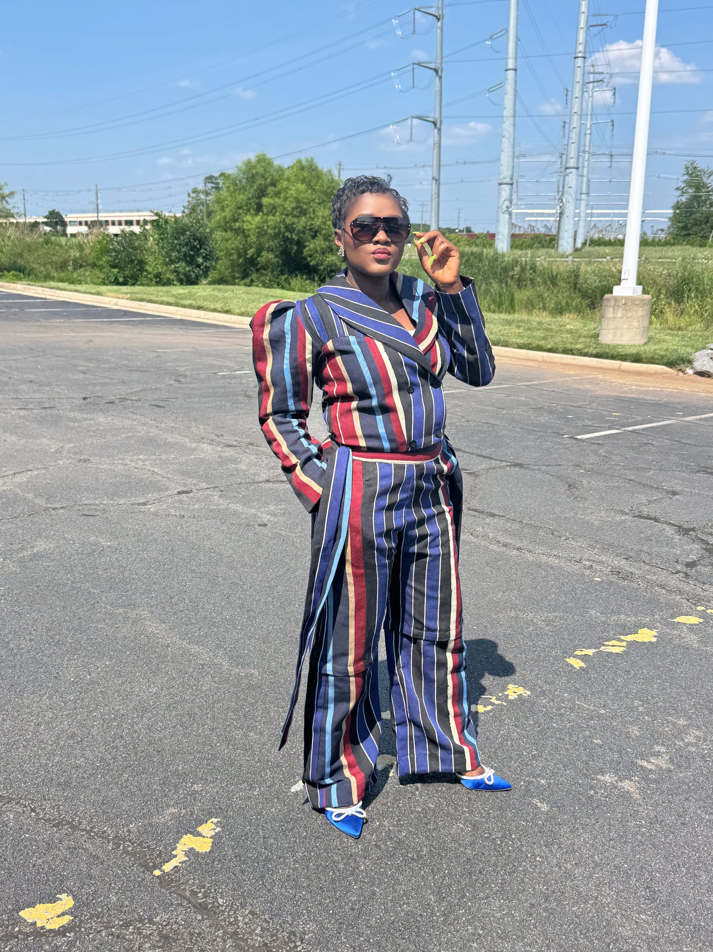 Iruwe Aso oke two piece Jackets and pants
