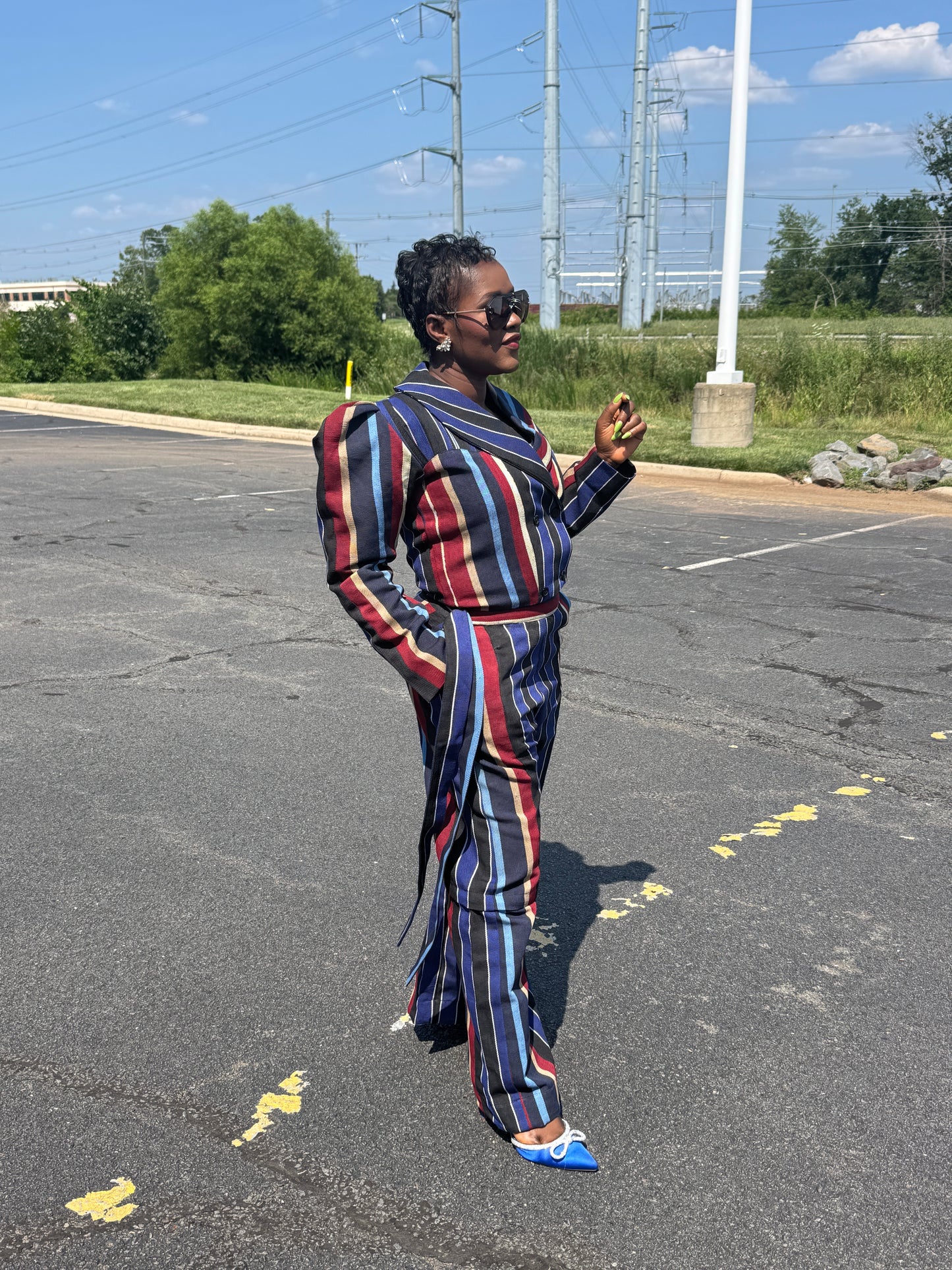 Iruwe Aso oke two piece Jackets and pants