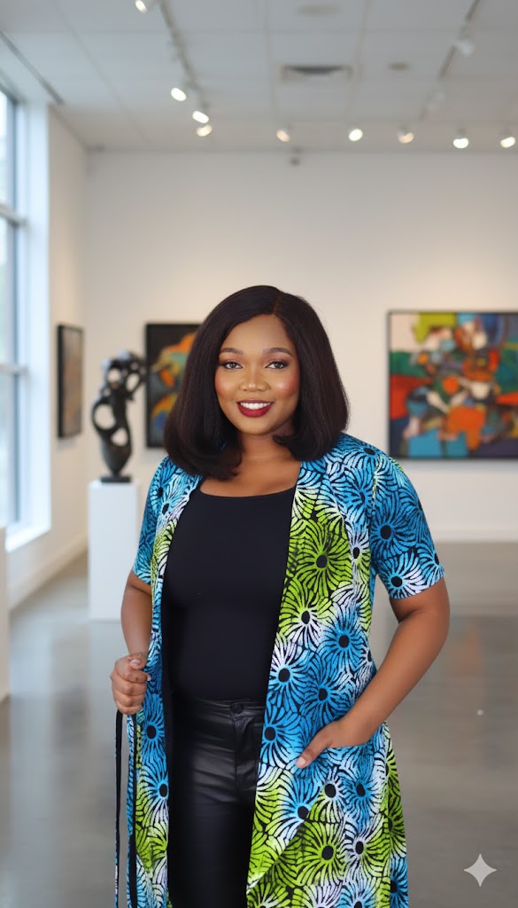 Bisbo African print Ankara Waterfall Jacket for women summer outfit