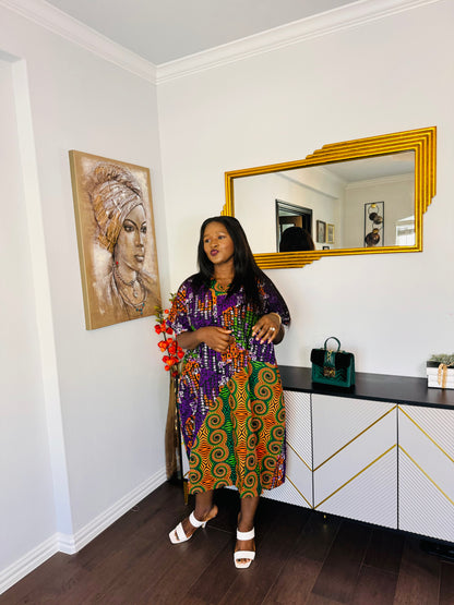 The Anike shift African print Bubu dress