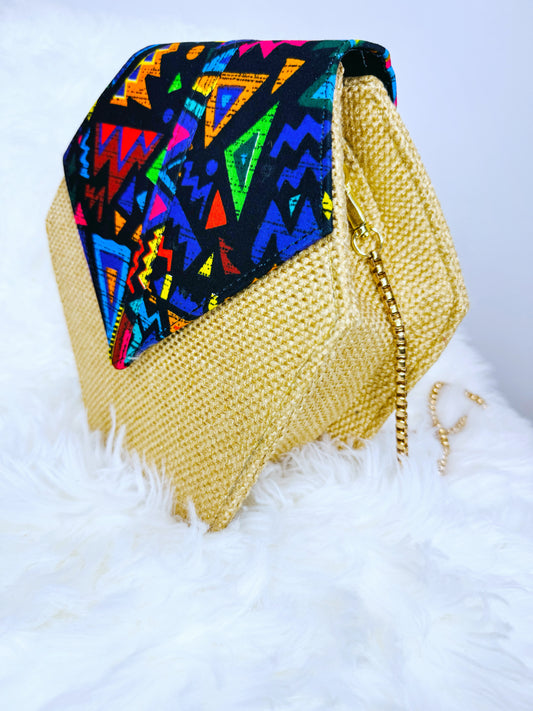 Itele Ankara African Rafia Side summer bag