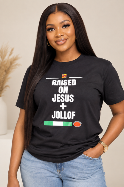Raised on Jesus Cotton Tshirt