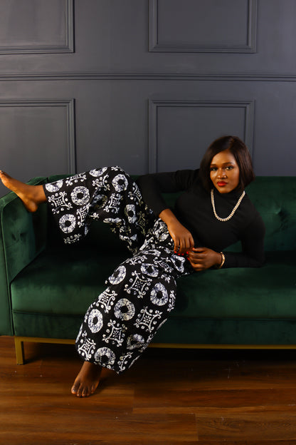 Torewa Adinkra ankara baggy palazzo pants