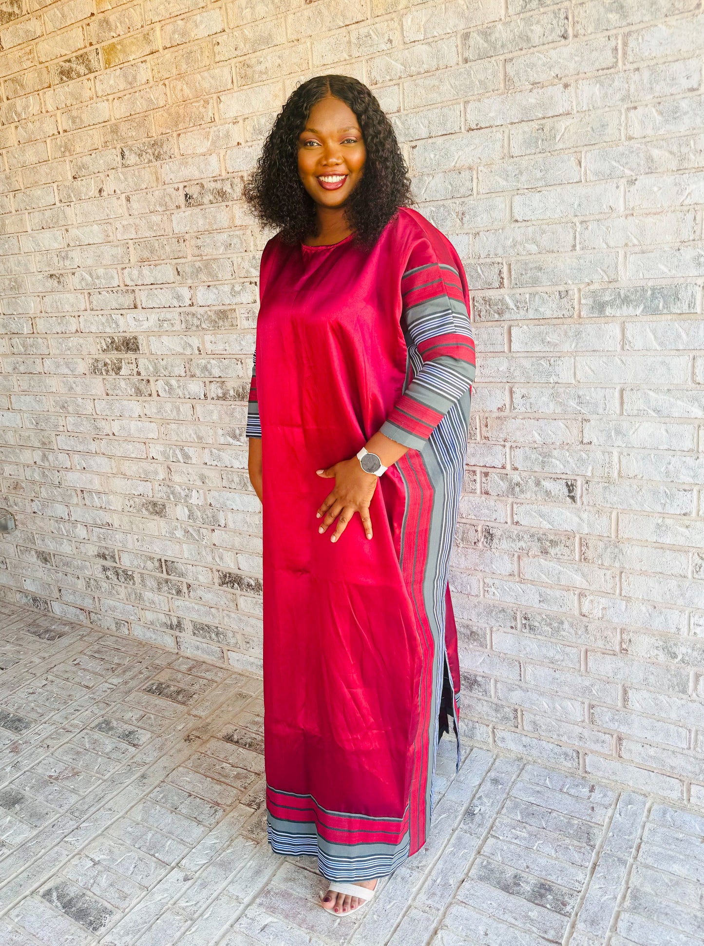 Weni Aso oke women’s Poncho kaftan