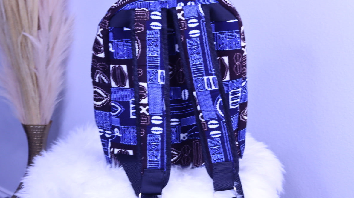 Asake African print mudcloth culture backpack for kids