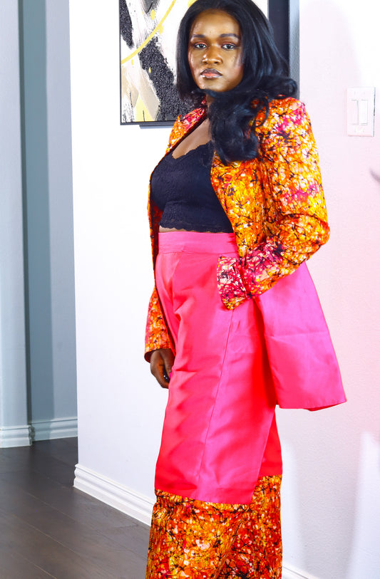 Obehi Ankara women’s blazer set