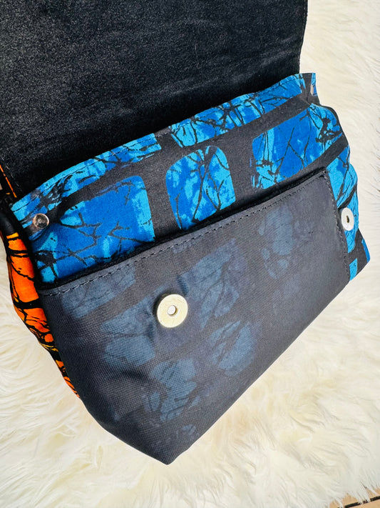 Gbemiga two sided African print hand bag