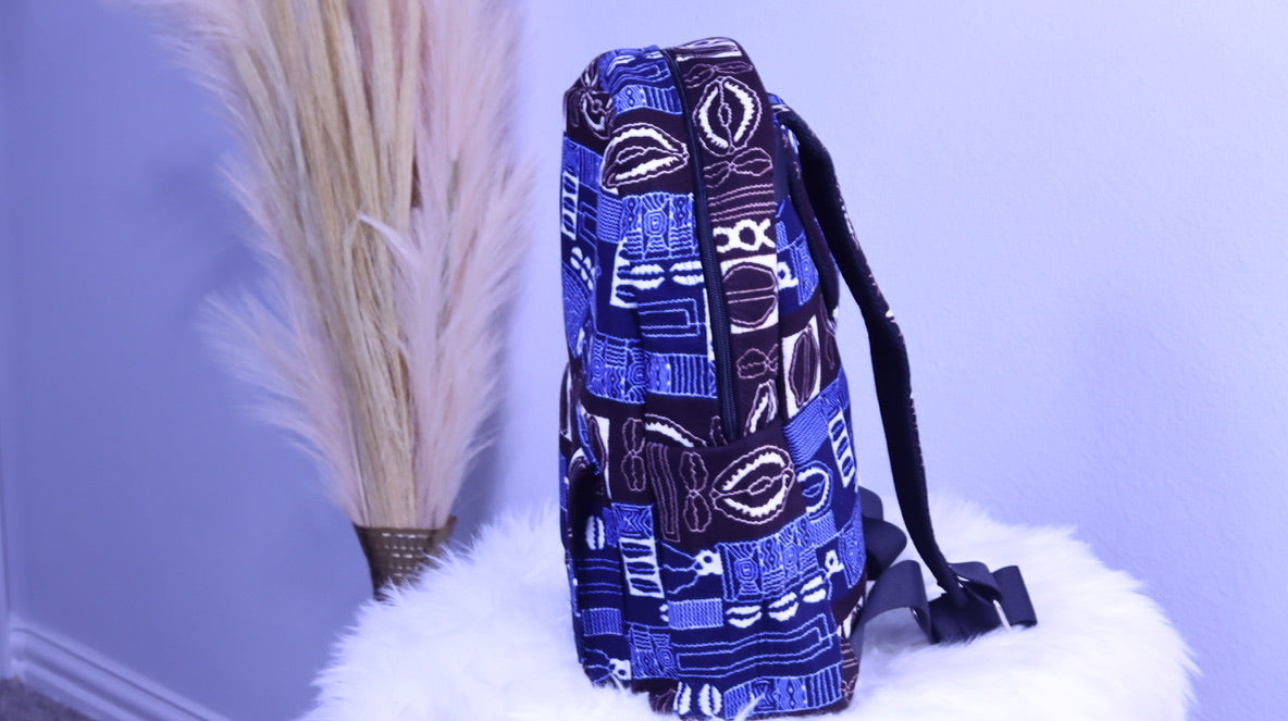 Asake African print mudcloth culture backpack for kids