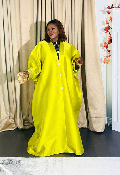 Olaedo Luxury African rich aunty Bubu for women (Lemon)