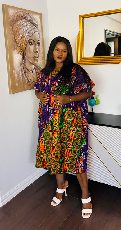 The Anike shift African print Bubu dress