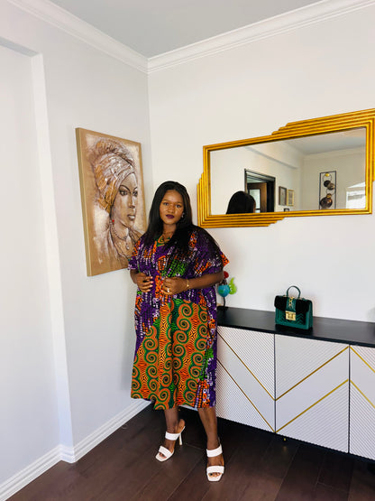 The Anike shift African print Bubu dress