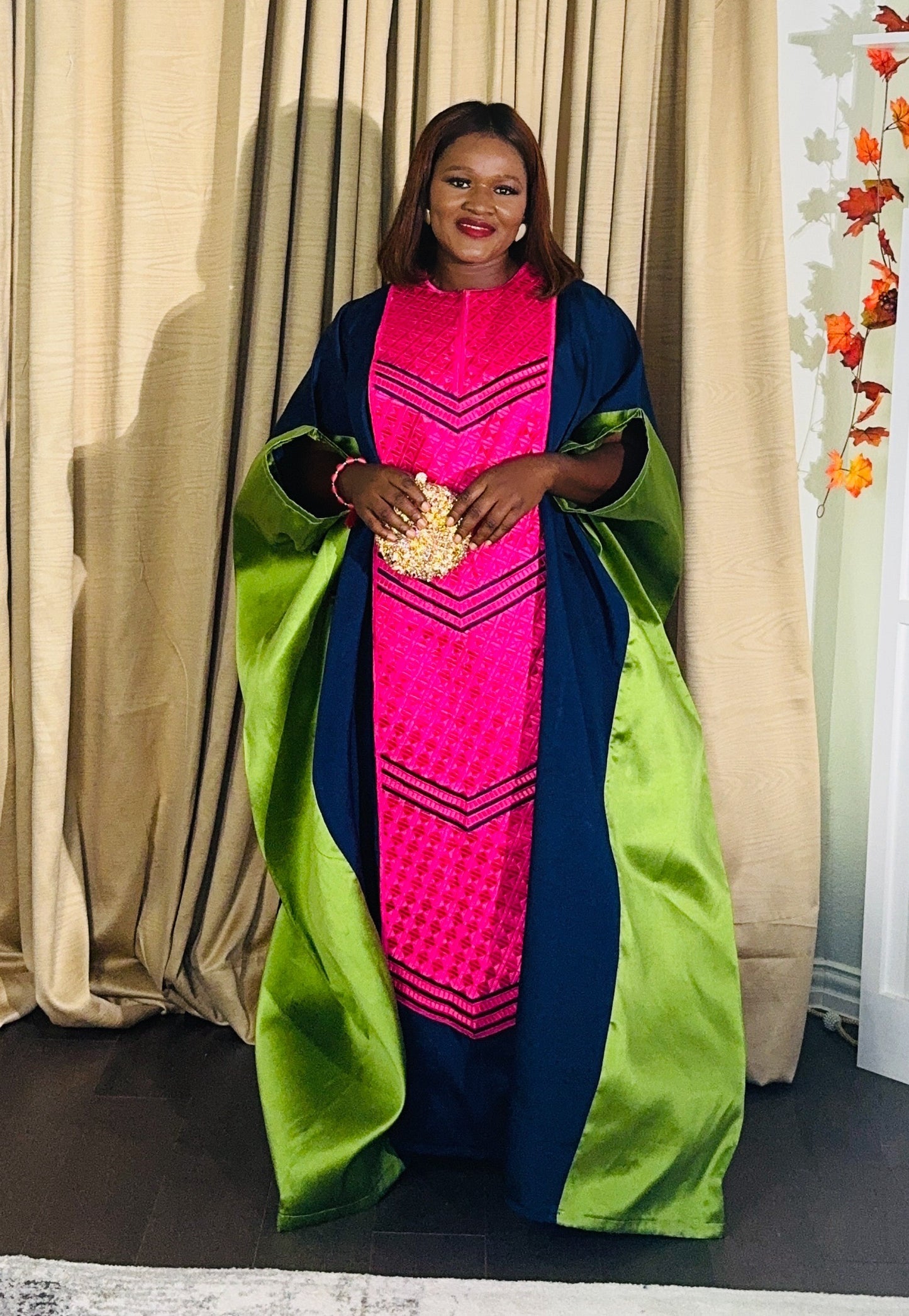 Mide Embroidered Rich aunty luxury Bubu