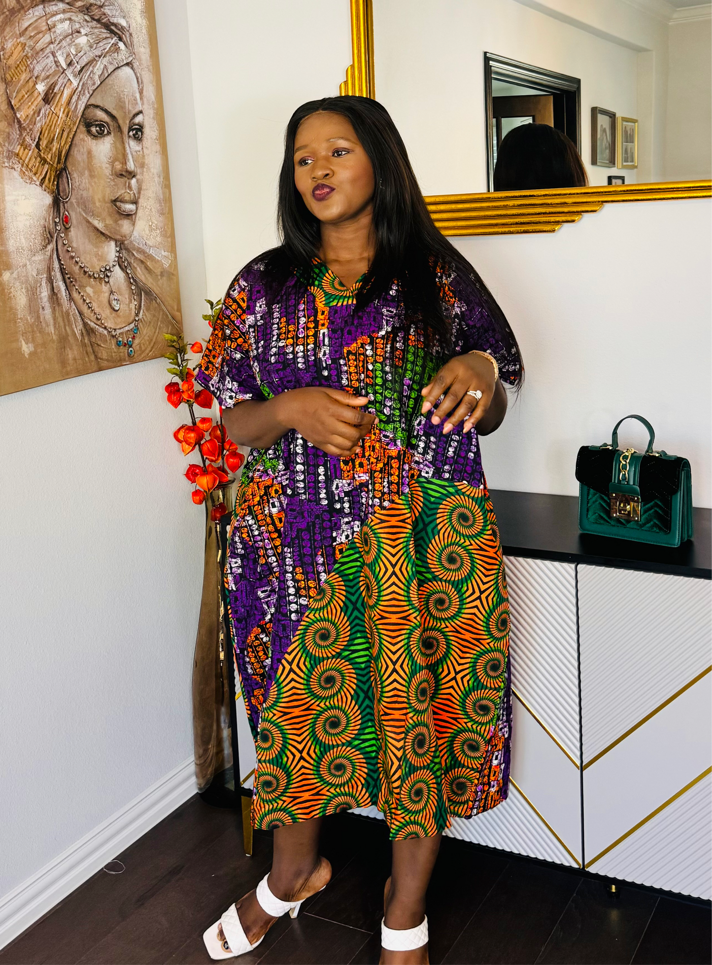 The Anike shift African print Bubu dress