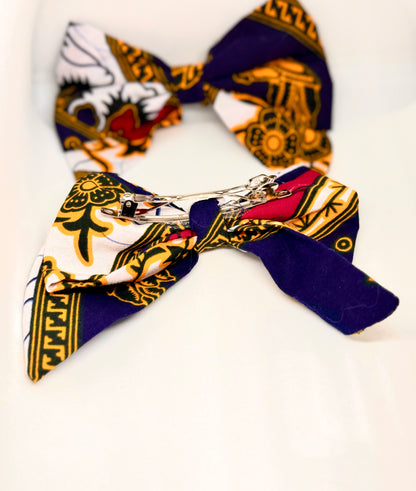 Ankara African print hair clips accessory for women and kids