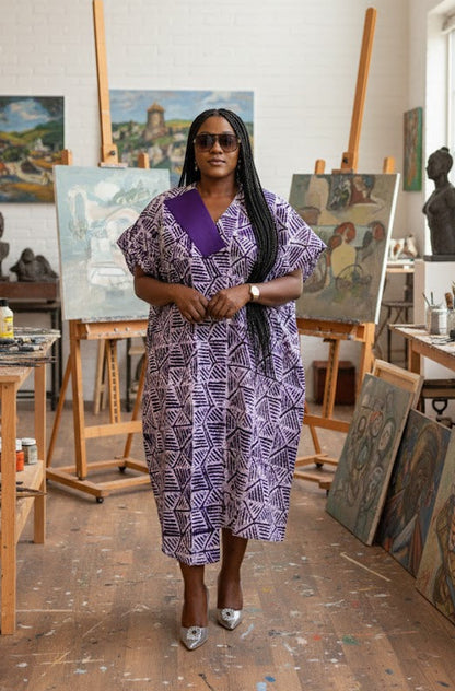 Nnena Adire comfy women kaftan