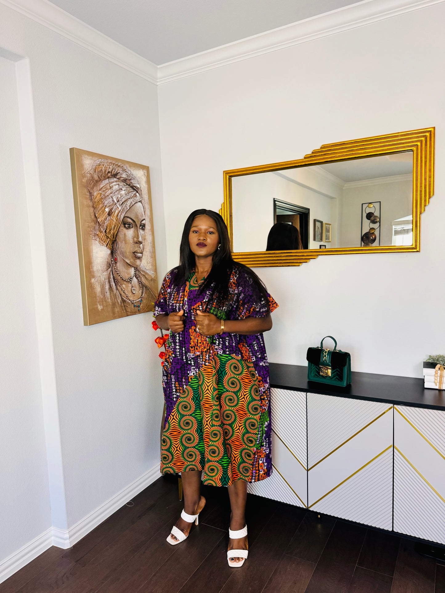 The Anike shift African print Bubu dress