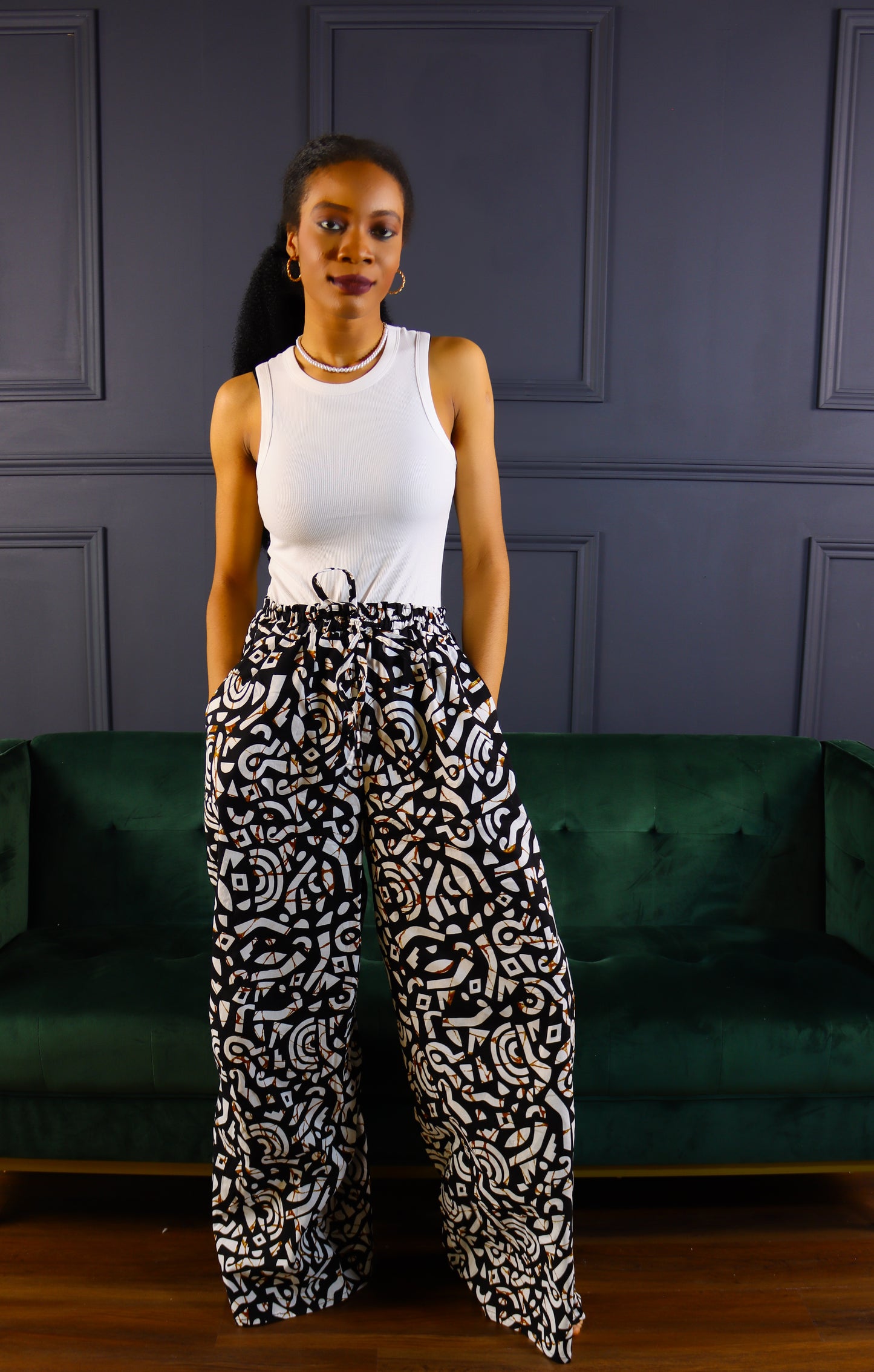 Torewa ankara baggy palazzo pants