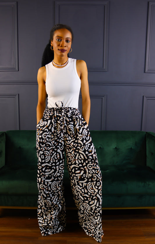 Torewa ankara baggy palazzo pants