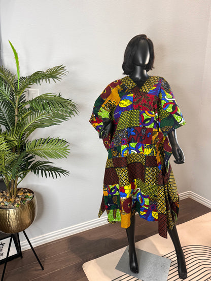 Josephine multiprint African print Women’s Caftan Bubu