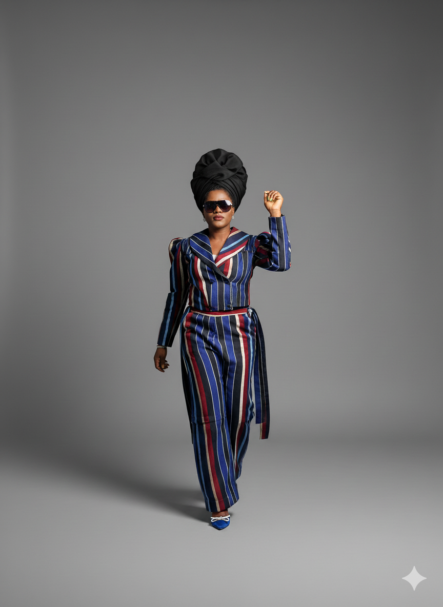 Iruwe Aso oke two piece Jackets and pants