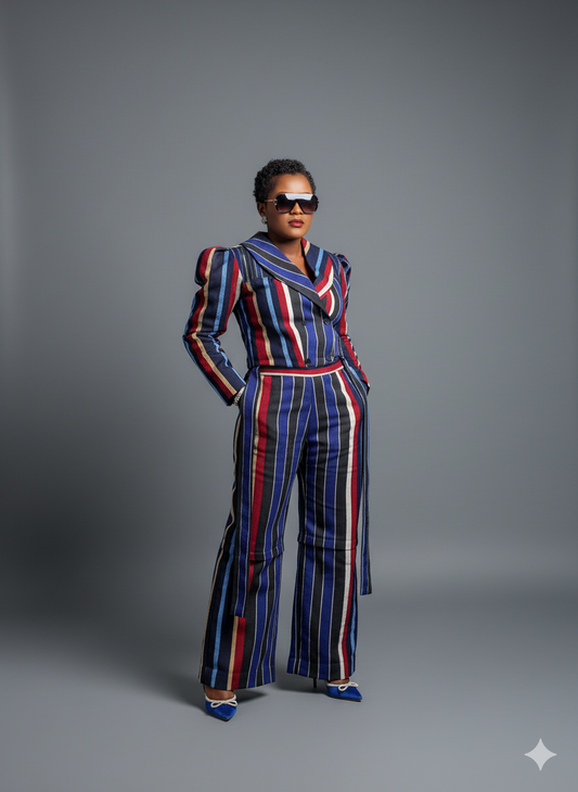 Iruwe Aso oke two piece Jackets and pants