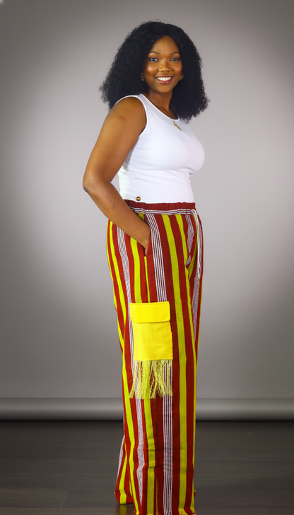 Imade aso oke baggy maxi pants