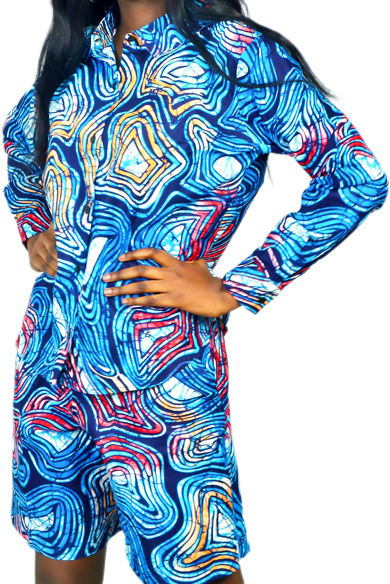 Iyin African print Ankara Two piece outfit for elegant women