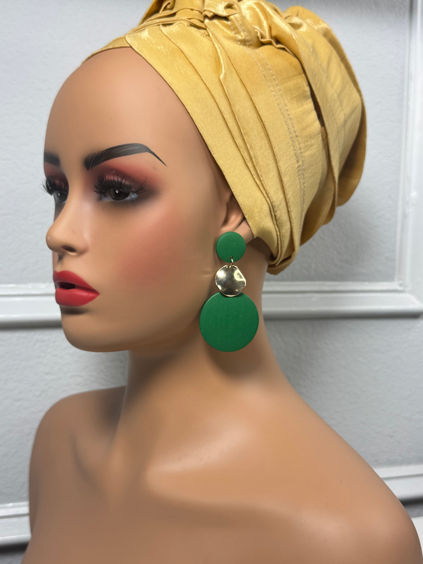 Afrocentric earrings (Green)