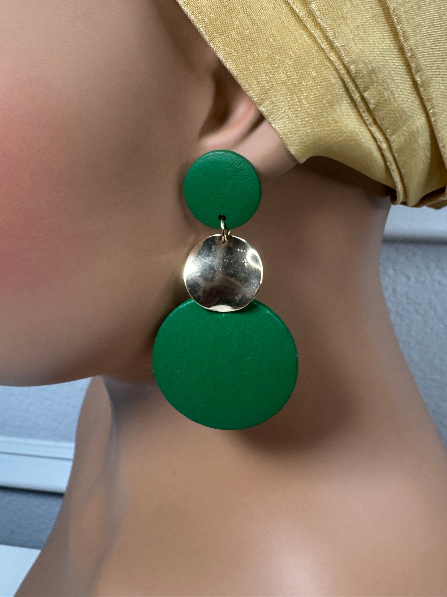 Afrocentric earrings (Green)