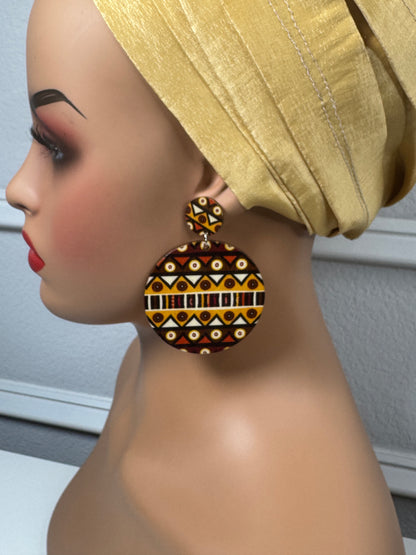 Afrocentric earrings (brown)