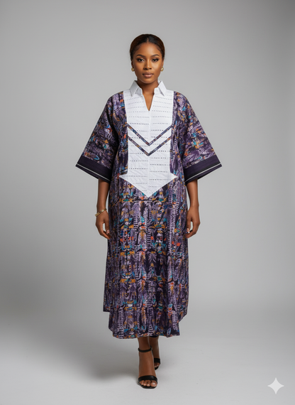 Olukemi Adire Bubu Kaftan